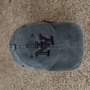 T&T New York Embroidered Charcoal Gray Adjustable Dad Hat